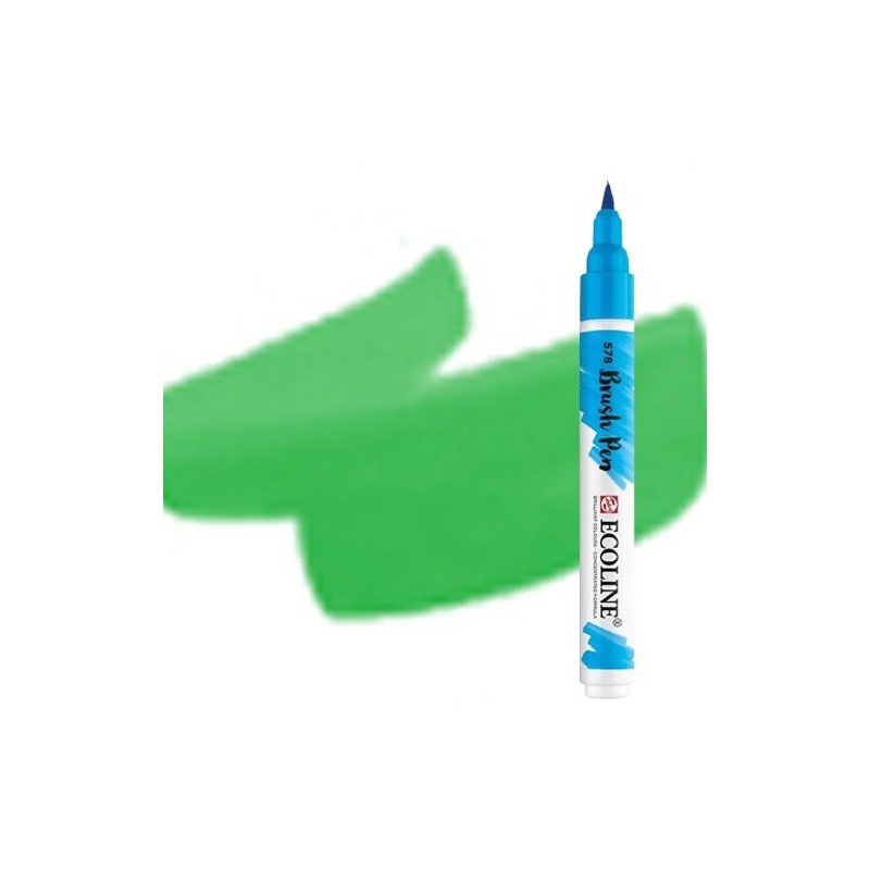 Materiais Belas Artes - Marcador Aquarela Ecoline Brush Pen Verde | totenart.com