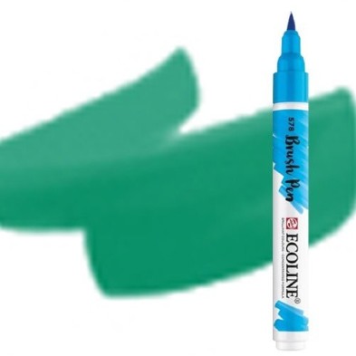 Materiais Belas Artes - Marcador Aquarela Ecoline Brush Pen Verde Bosque | totenart.com