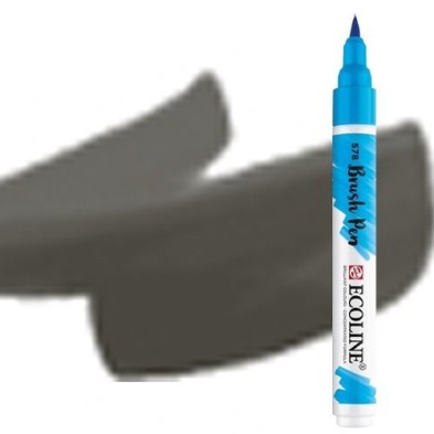 Materiais Belas Artes - Marcador Aquarela Ecoline Brush cinzenta fresca | totenart.com
