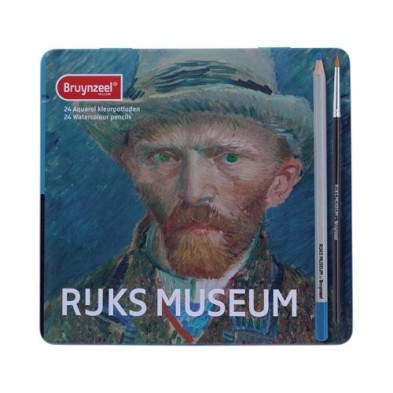 Materiais Belas Artes - Edição Box Especial 24 lápis de aquarela Bruynzeel- Autorretrato Van Gogh | totenart.com