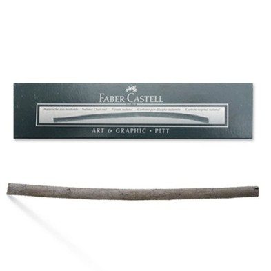 Materiais Belas Artes - Caixa Carvoes Vegetal Faber-Castell, 5-8 mm, 25 uds | totenart.com