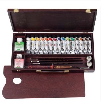 Materiais Belas Artes - Caixa de madeira Professional acrilico Rembrandt | totenart.com