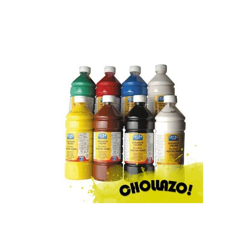 Gouache liquido Amarillo Primario, Lefranc, 1000 ml