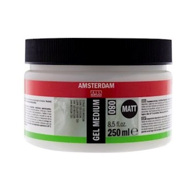 Materiais Belas Artes - Gel Medium Mate 080, Amsterdam 250 ml. | totenart.com