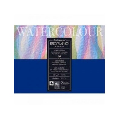 Materiais Belas Artes - \nAquarela Fabriano 300 gr, 36x48 cm, G. Fino, block 12 f. | totenart.com