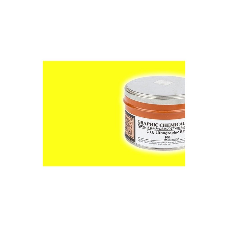 Tinta Litog Graphic Chemical, Amarelo Limao, lata 450 ml.