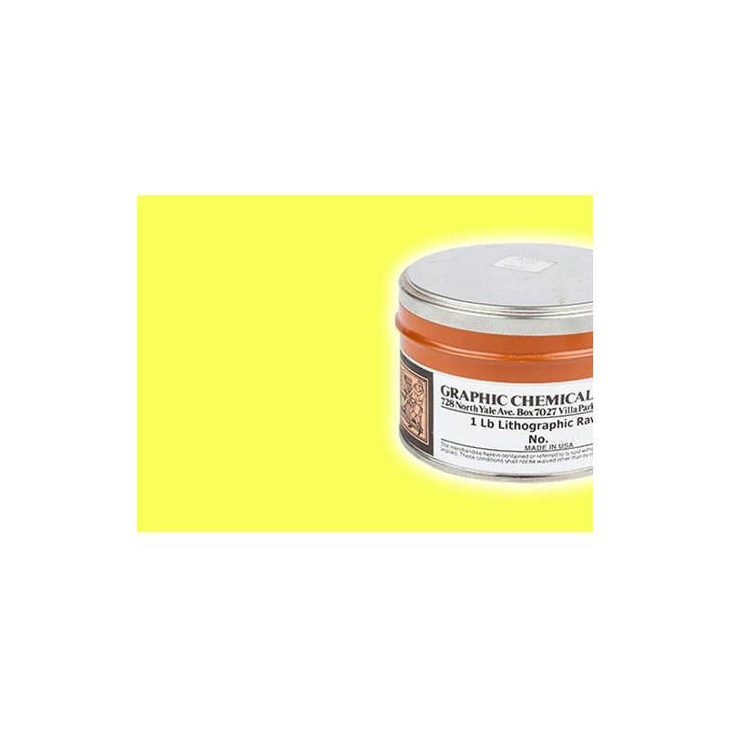 Tinta Litog Graphic Chemical, Amarelo Limao, lata 450 ml.