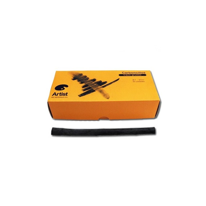 Materiais Belas Artes - Carvoes grossos, 7-9 mm, caixa 30 uds. | totenart.com