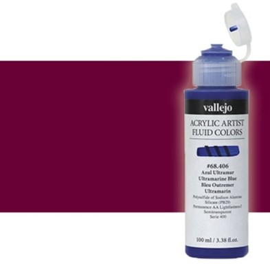 Materiais Belas Artes - Acrílico Fluido Vallejo 810, violeta de quinacridona, 100 ml. | totenart.com