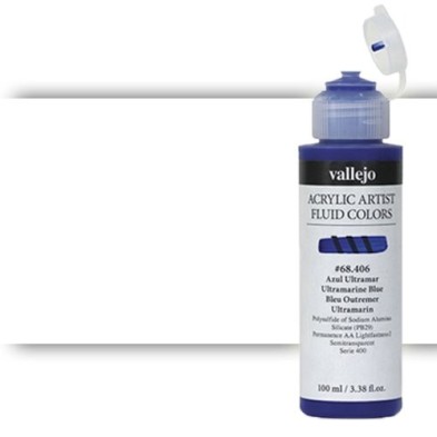 Materiais Belas Artes - Acrílico Fluido Vallejo 303, titânio branco rutilo, 100 ml. | totenart.com