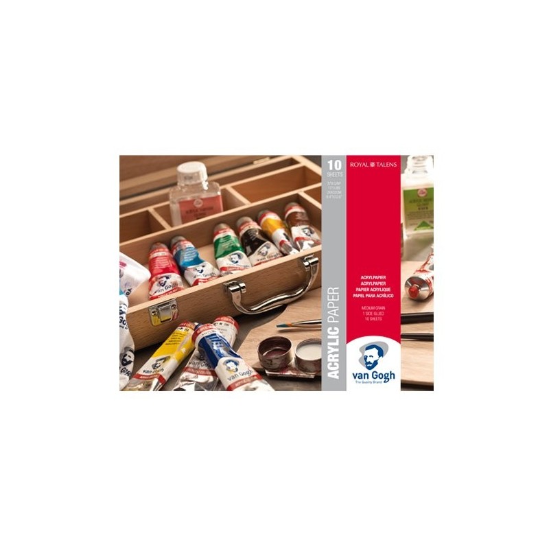 Materiais Belas Artes - Bloco acrílico Van Gogh, 370 gr, 24x32 cm, 10 f. | totenart.com