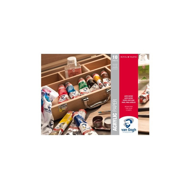 Materiais Belas Artes - Bloco acrílico Van Gogh, 370 gr, 30x40 cm, 10 f. | totenart.com