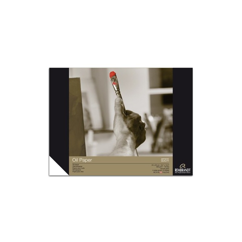 Materiais Belas Artes - Bloco Óleo Rembrandt 300 gr, 24x32, 10 folhas, grano tela | totenart.com