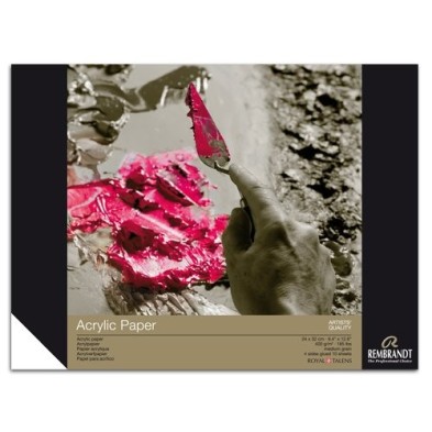 Materiais Belas Artes - Bloco Acrílico Rembrandt 400 gr, 24x32, 10 folhas, grano medio | totenart.com