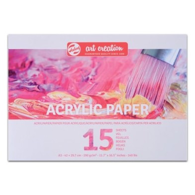 Materiais Belas Artes - Bloco Acrílico Art Creation 290 gr, 15 folhas (A4) | totenart.com