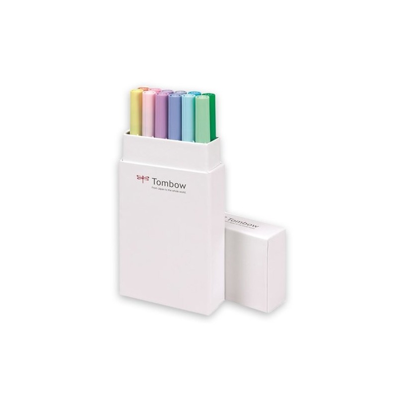 Marcador Tombow, Set de 12 Cores Pasteles
