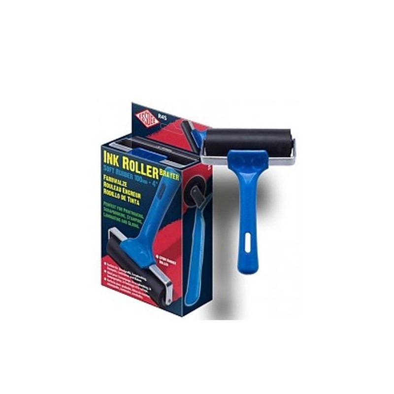 Materiais Belas Artes - Rolo gravado de borracha macia 10 cm, Essdee | totenart.com