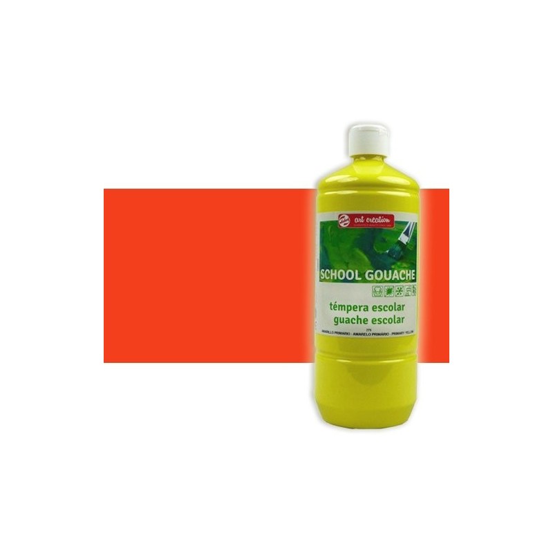 Materiais Belas Artes - Tempera Vermelho Primário Art Creation Talens, 1000 ml. | totenart.com