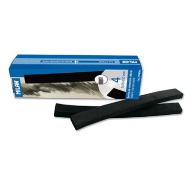 Materiais Belas Artes - Carvoes naturais Milan plano, 7x15 mm., caixa 4 uds. | totenart.com
