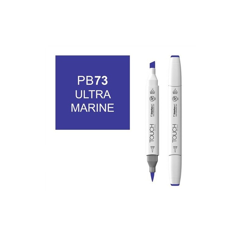 Materiais Belas Artes - Marcador alcohol TOUCH TWIN Ultramarine n. PB73 | totenart.com