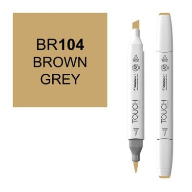 Materiais Belas Artes - Marcador alcohol TOUCH TWIN Brown Grey  n. BR104 | totenart.com