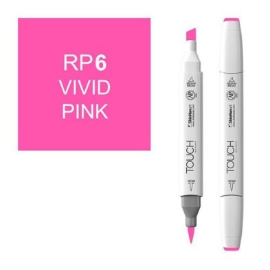 Materiais Belas Artes - Marcador alcohol TOUCH TWIN Vivid Pink n. RP6 | totenart.com