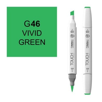Materiais Belas Artes - Marcador alcohol TOUCH TWIN Vivid Green n. G46 | totenart.com