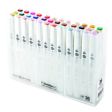 Materiais Belas Artes - TOUCH TWIN 36 brush marker set  | totenart.com