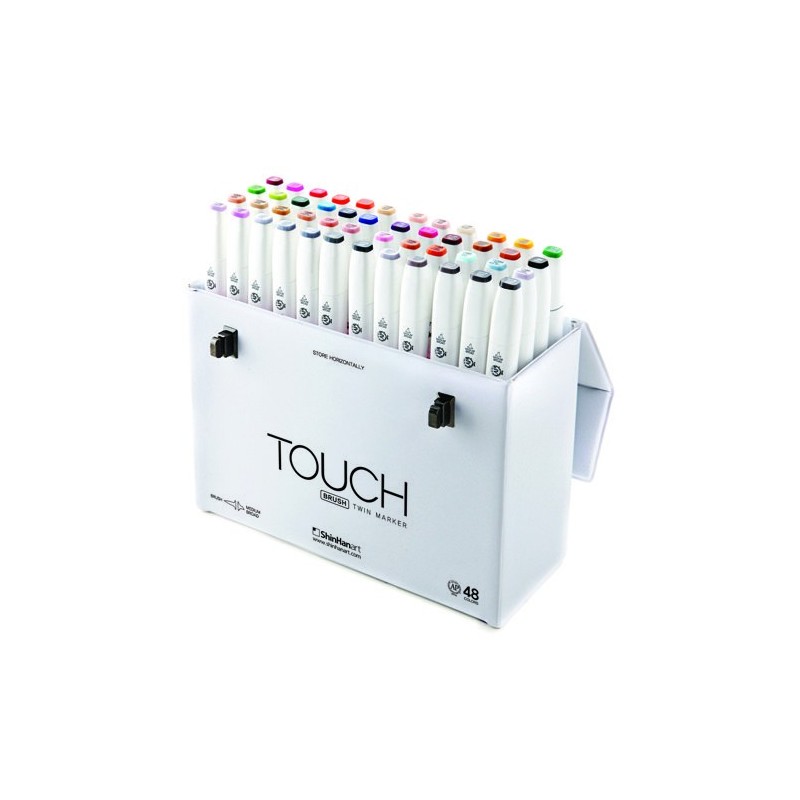 Materiais Belas Artes - TOUCH TWIN 48 brush marker set  | totenart.com
