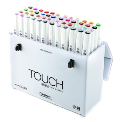 Materiais Belas Artes - TOUCH TWIN 48 brush marker set  | totenart.com