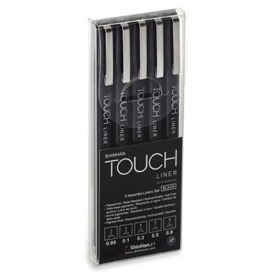 Materiais Belas Artes - TOUCH LINER set Black | totenart.com