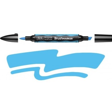 Materiais Belas Artes - Marcador Brushmarker Sky Blue (B137) Winsor & Newton | totenart.com
