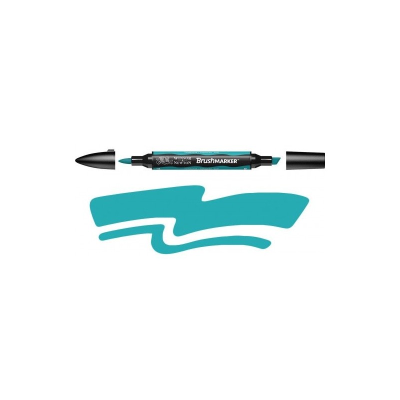 Materiais Belas Artes - Marcador Brushmarker Turquoise (C247)  Winsor & Newton | totenart.com