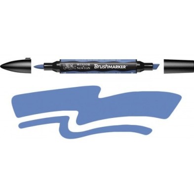 Materiais Belas Artes - Marcador Brushmarker China Blue (B736) Winsor & Newton | totenart.com