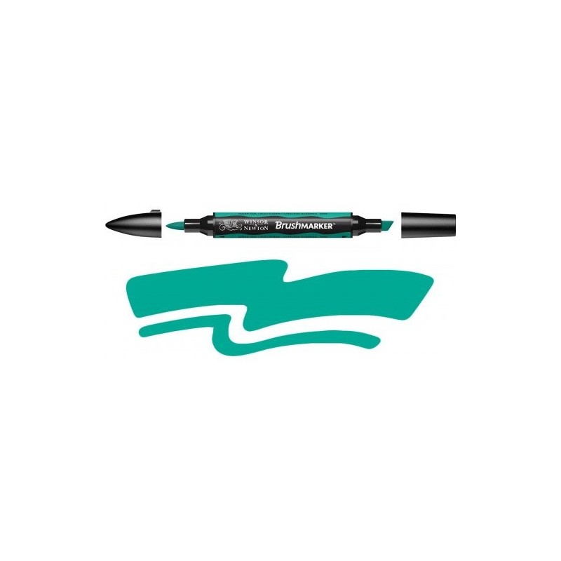 Materiais Belas Artes - Marcador Brushmarker Ocean Teal (G956)  Winsor & Newton | totenart.com