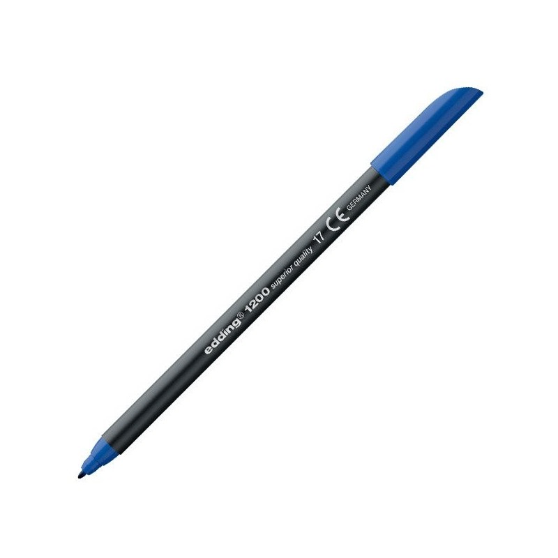 Materiais Belas Artes - Marcador Edding 1200 Azul Acero 17, ponta fina 1 mm. | totenart.com