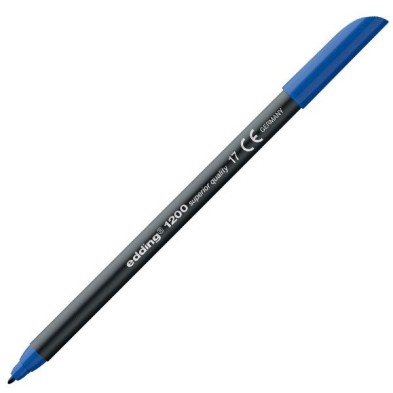 Materiais Belas Artes - Marcador Edding 1200 Azul Acero 17, ponta fina 1 mm. | totenart.com