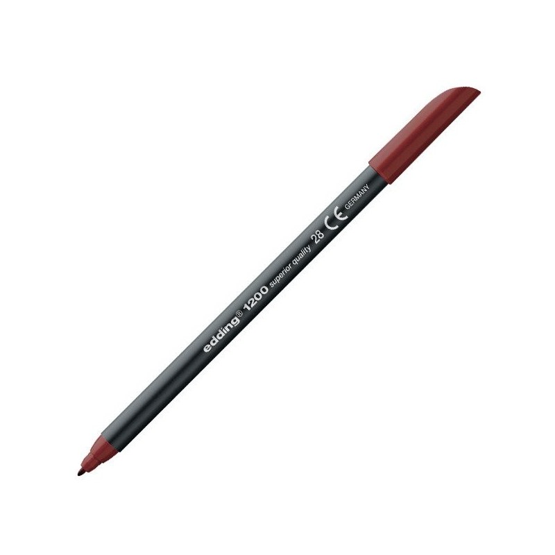Materiais Belas Artes - Marcador Edding 1200 Inglês vermelho 28, ponta fina 1 mm. | totenart.com