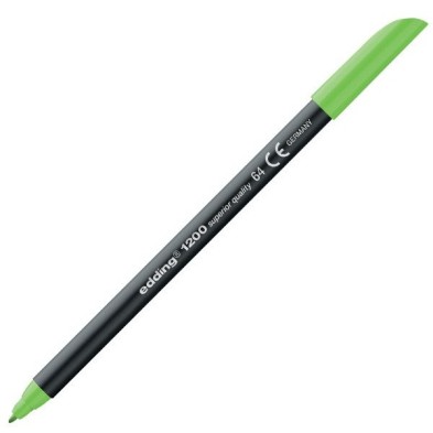 Materiais Belas Artes - Marcador Edding 1200 Verde Neon 64, ponta fina 1 mm. | totenart.com
