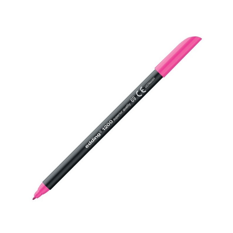 Materiais Belas Artes - Marcador Edding 1200 Rose Neon 69, ponta fina 1 mm. | totenart.com