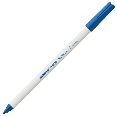 Materiais Belas Artes - Marcador Tecidos Edding 4600 Azul 03, ponta 1mm. | totenart.com