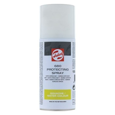 Materiais Belas Artes - Verniz de protecção em aquarela e guache Talens, spray 400 ml | totenart.com