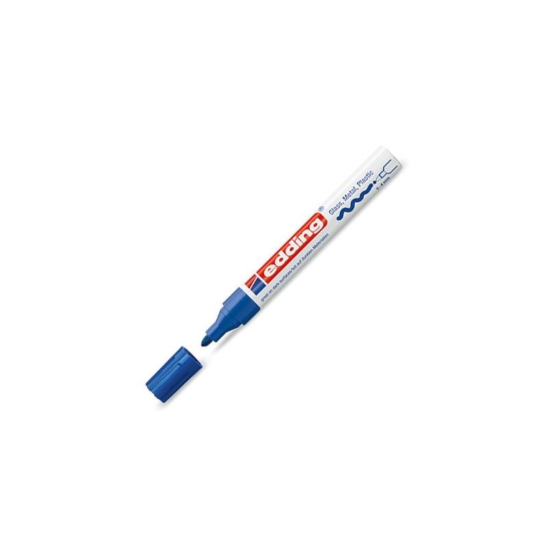 Materiais Belas Artes - Marcador Tinta opaca Edding 750 Azul 03, ponta arredondada 2-4 mm. | totenart.com