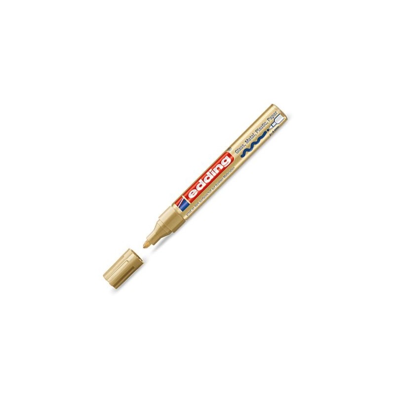 Materiais Belas Artes - Marcador Tinta opaca Edding 750 Ouro 53, ponta arredondada 2-4 mm. | totenart.com