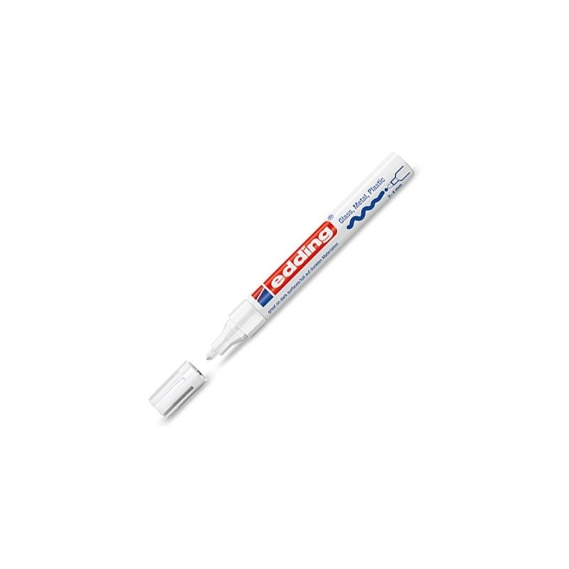 Materiais Belas Artes - Marcador Tinta opaca Edding 750 Branco 49, ponta arredondada 2-4 mm. | totenart.com