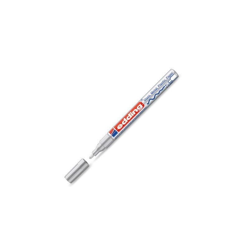 Materiais Belas Artes - Marcador Tinta opaca Edding 751 Prata 54, ponta arredondada 1-2 mm. | totenart.com