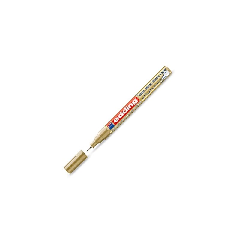 Materiais Belas Artes - Marcador Tinta opaca Edding 780 Ouro 53, ponta arredondada 0,8 mm. | totenart.com