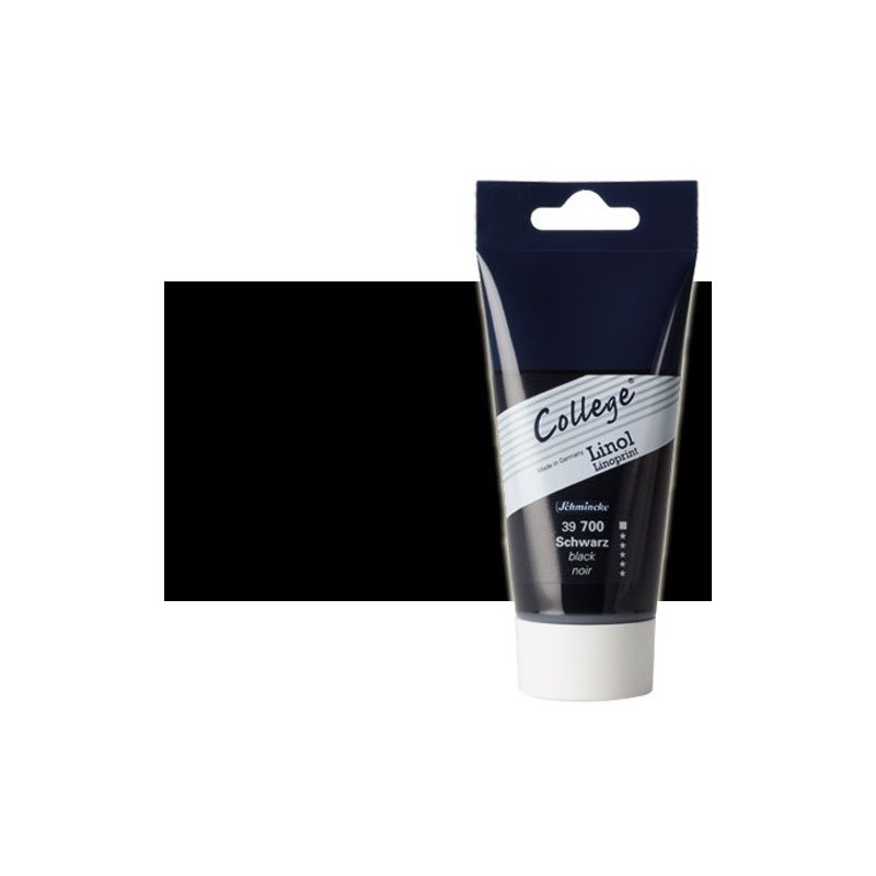 Materiais Belas Artes - \nTinta preta linogravura Schmincke College Linoprint 75 ml. | totenart.com