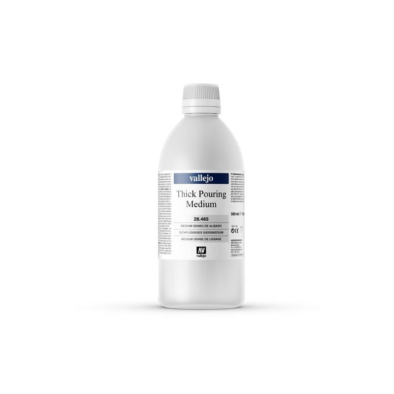 Materiais Belas Artes - Medium dense de alisamento Vallejo, 500 ml. -POURING MEDIUM- | totenart.com