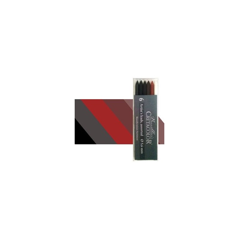 Caso 6 Minas sortidas Cretacolor 5.6 mm.